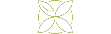 Green leafy design on a white background