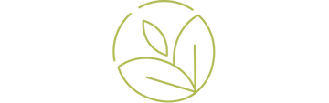 Green leaf icon on a white background