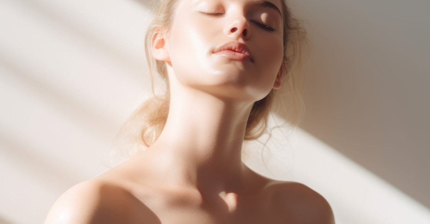 Naked woman lying on a white surface with soft lighting - Ageless Medical Clinic
